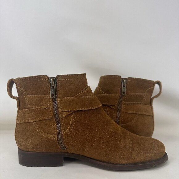 L.L. Bean Suede Leather Boots Brown Women’s Size 6 M - Picture 5 of 9